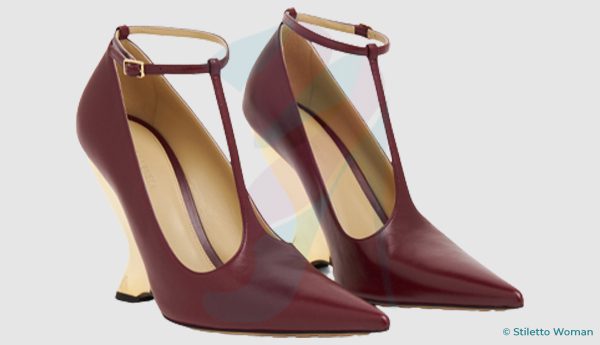 Bottega Veneta - Punta T-strap Geometric Heel Pumps