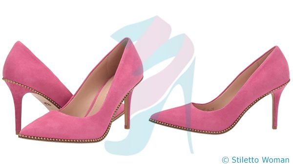 COACH - Pink - Bright Tulip Suede heels