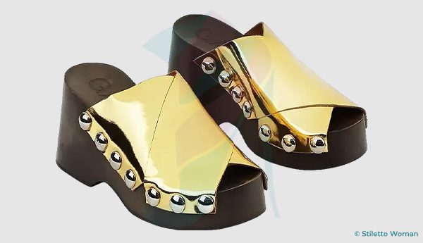 Ganni - Retro Open Toe Wedges