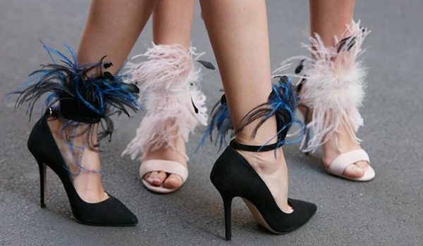 Heels With Feather