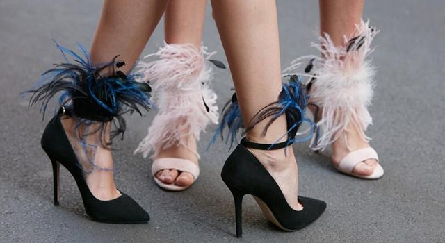 The 15 Best Feather Heels To Try This Party Season In [year]