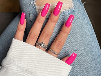 Hot Pink Summer Nails