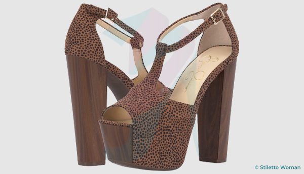 Jessica Simpson Danny Printed Peep Toe Platform Sandals