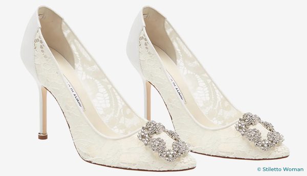 Manolo Blahnik - Hangisi Lace Pump