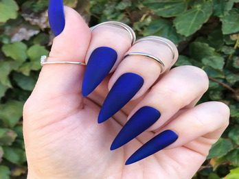 Matte Stiletto Nails 