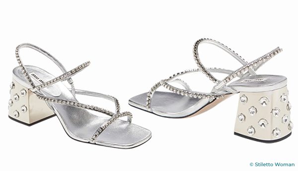 Miu Miu - Crystal Heel Sandal