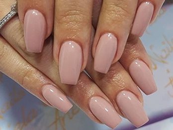 Nude Coffin Nails
