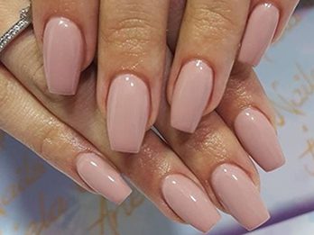 Nude Coffin Nails 