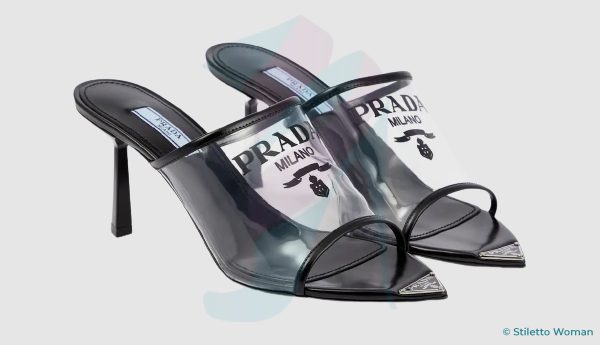 Prada - Logo Clear Sandal