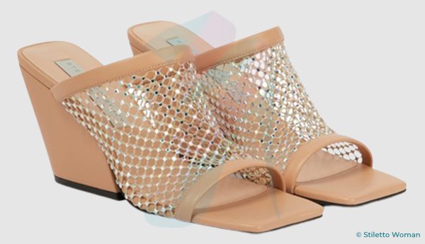 Stella McCartney - Crystal Mesh Slide Sandal