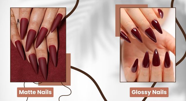 Matte vs Glossy Stiletto Nails - Difference & What's Better?