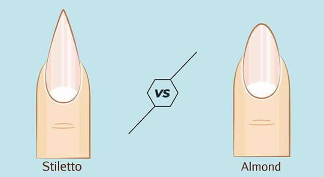 Stiletto vs Almond Nails - What Are They & How They Differ?