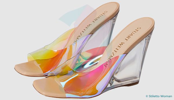 Stuart Weitzman - TIA Lucite Wedge