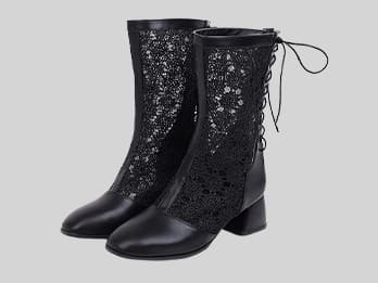 Stylish Mesh Boots