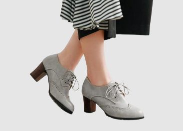 The Classic Lace Up Oxford Heels