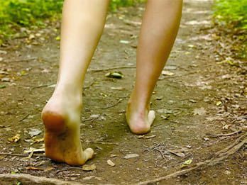 Walk barefoot